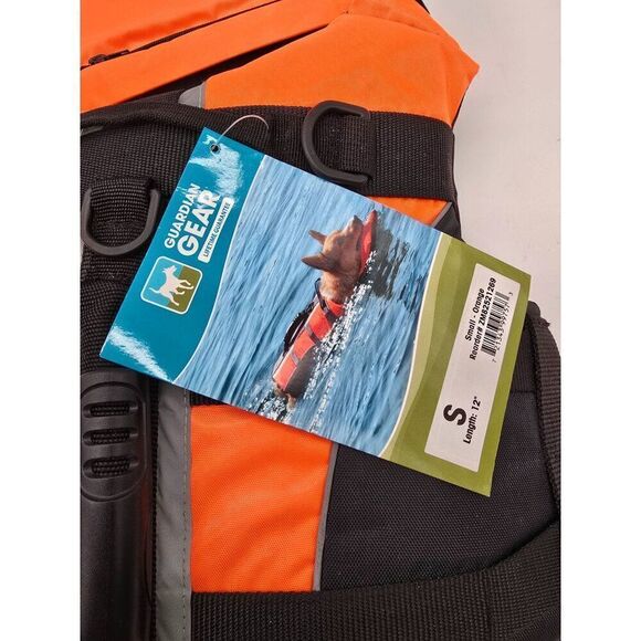 Guardian Gear Dog Life Jacket Small Size Orange Black Reflective Straps Durable - Picture 1 of 8